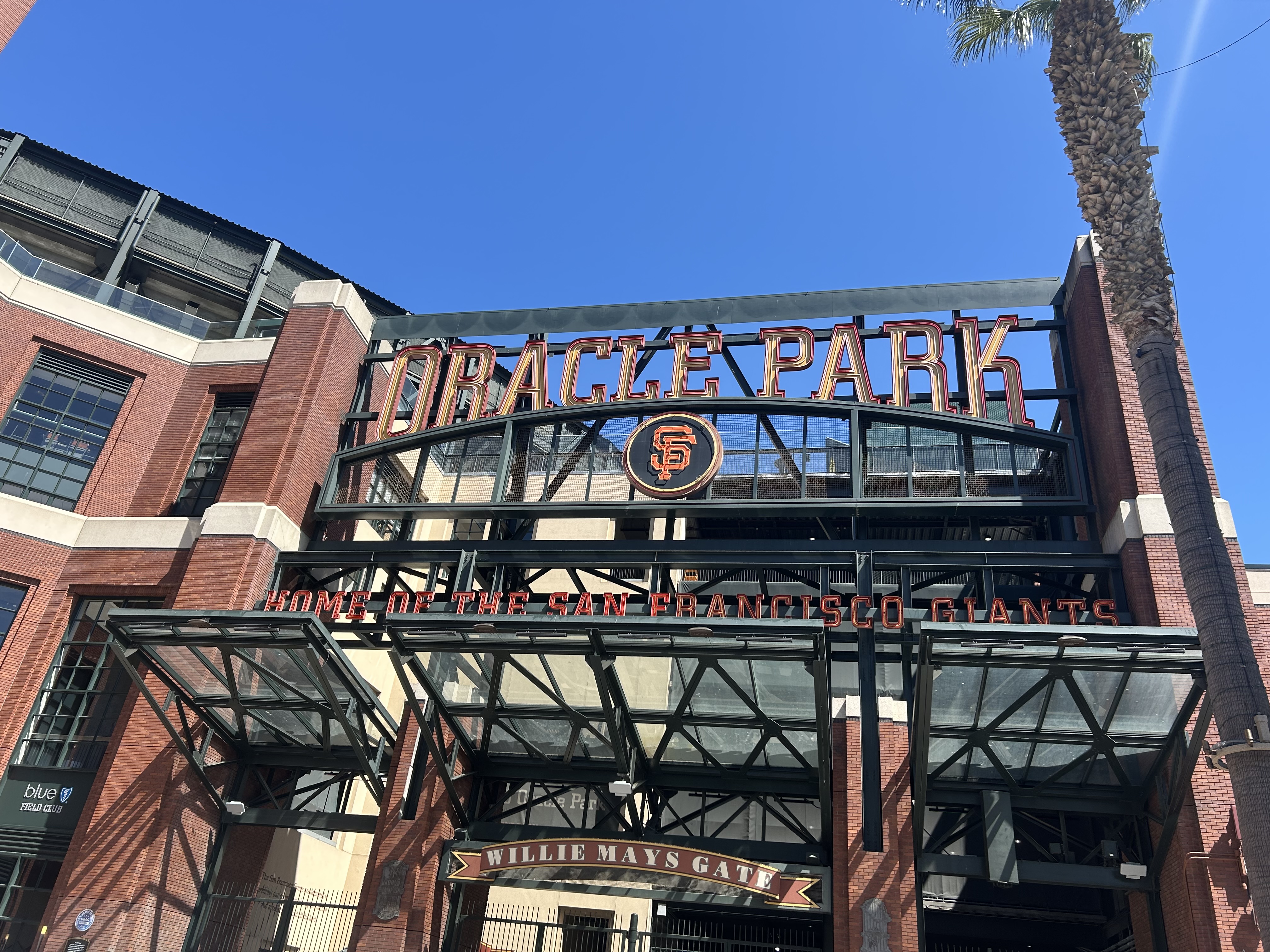 Willie Mays Gate at Oracle Park in San Francisco.