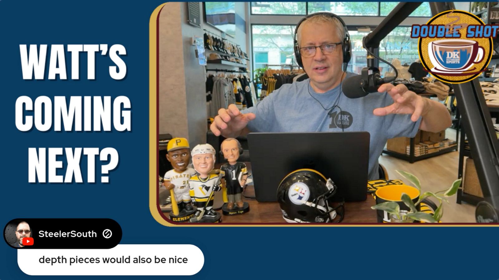 DK’s Double Shot of Steelers: Watt’s coming next? taken in Downtown (Videos)